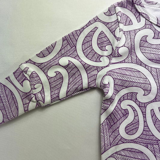 Nui (Purple) Long Sleeve Onesie
