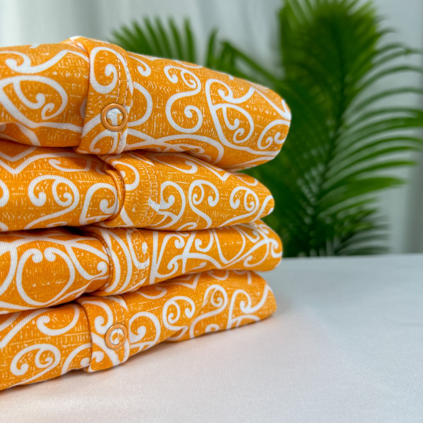 Iti (Arani/Orange) Long Sleeve Onesie