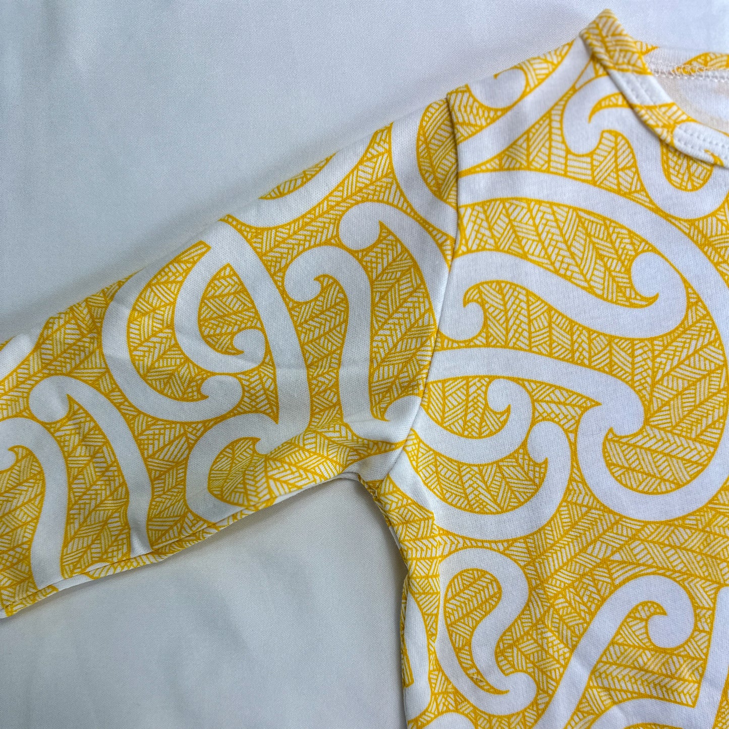 Nui (Kowhai/Yellow) Long Sleeve Onesie