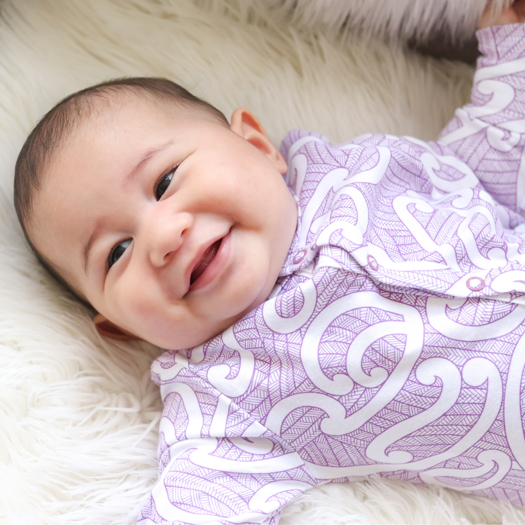Nui (Purple) Long Sleeve Onesie