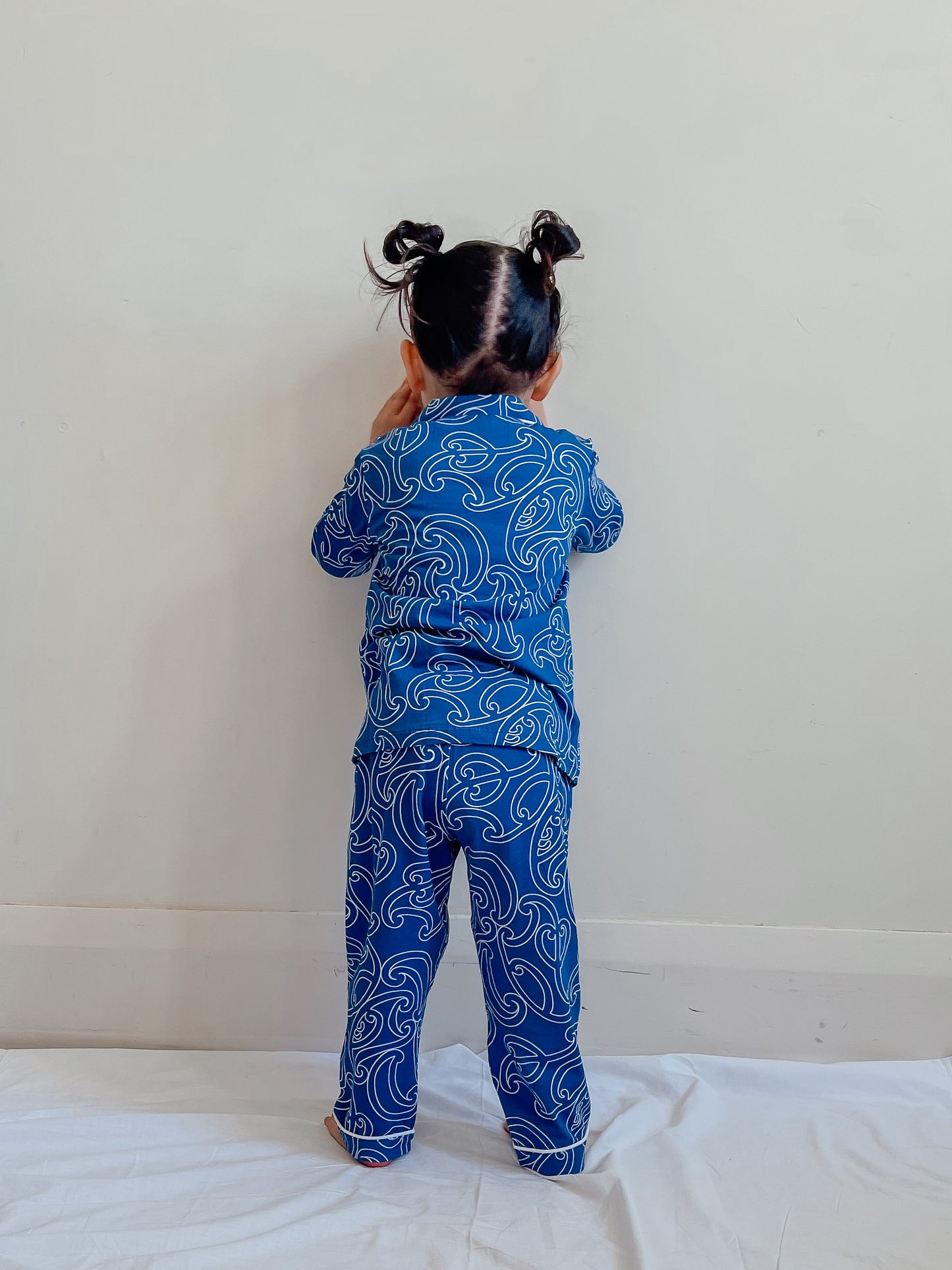 Whenua Pj Set (Kids Unisex Kikorangi)
