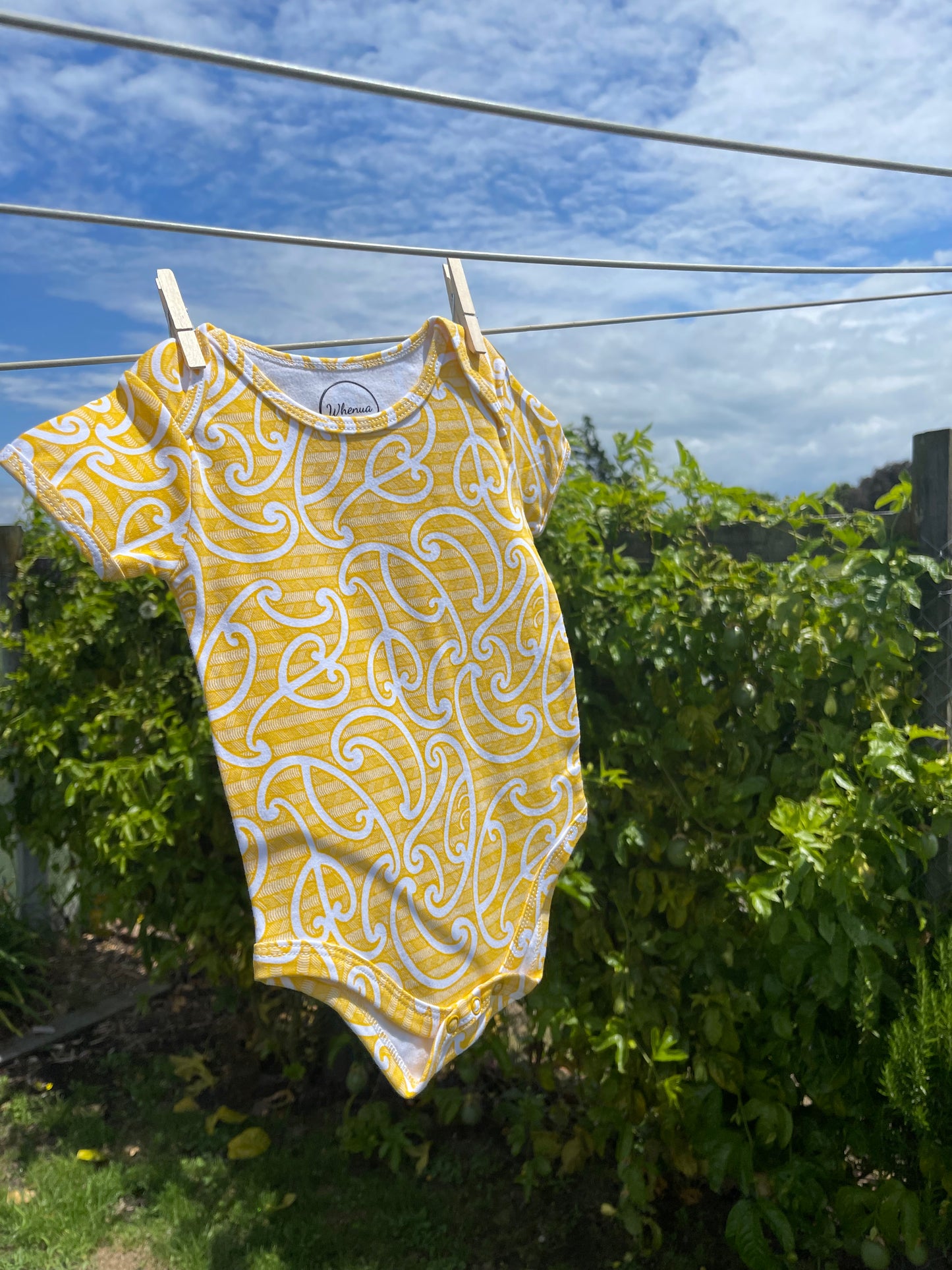 Raumati (Kōwhai/Yellow) T-Shirt Onesie