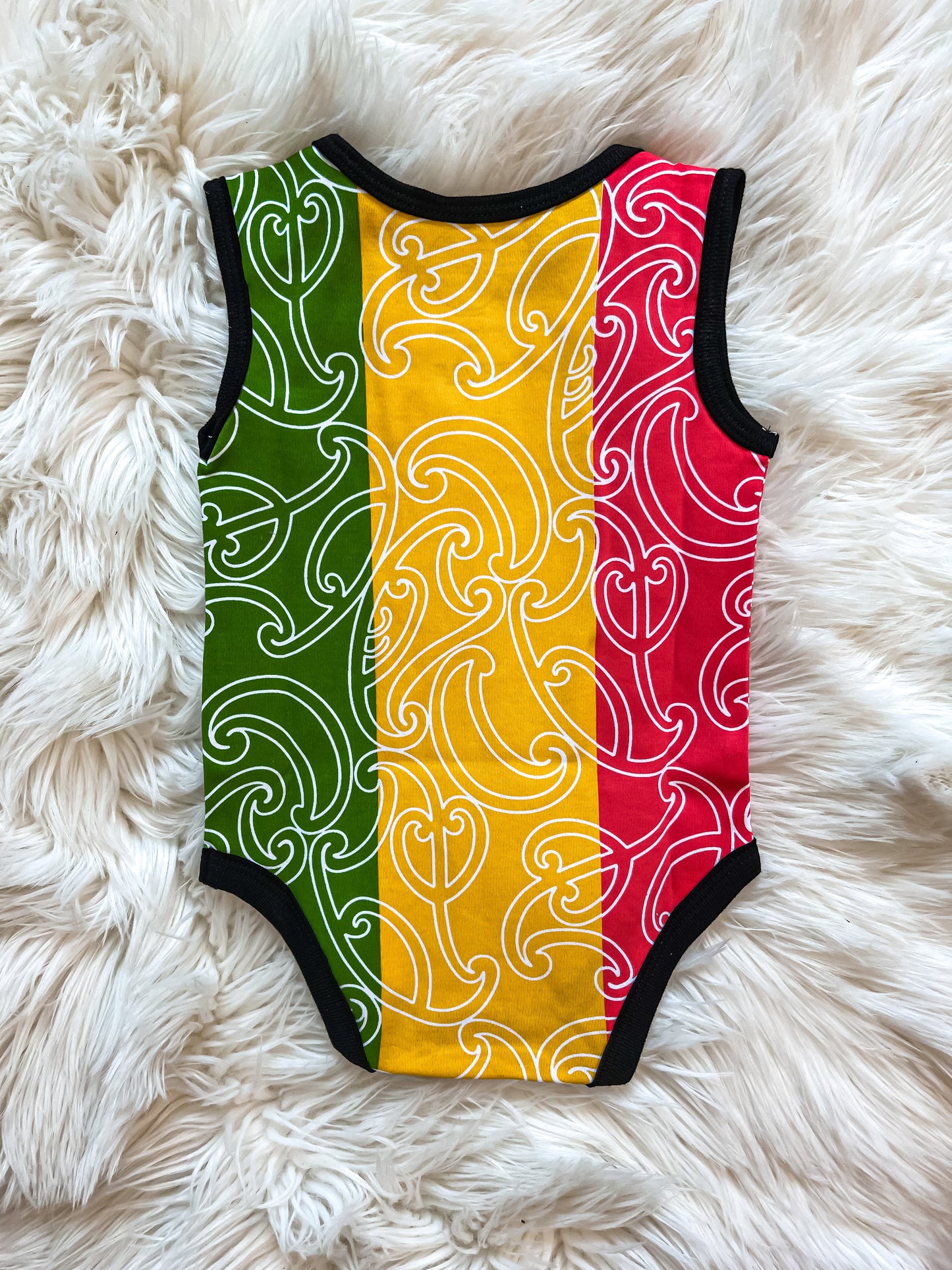 Zion/Rasta - Block Colour - Singlet Onesie