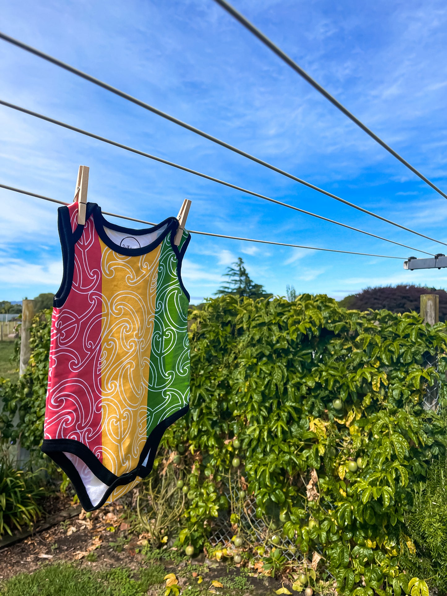 Zion/Rasta - Block Colour - Singlet Onesie
