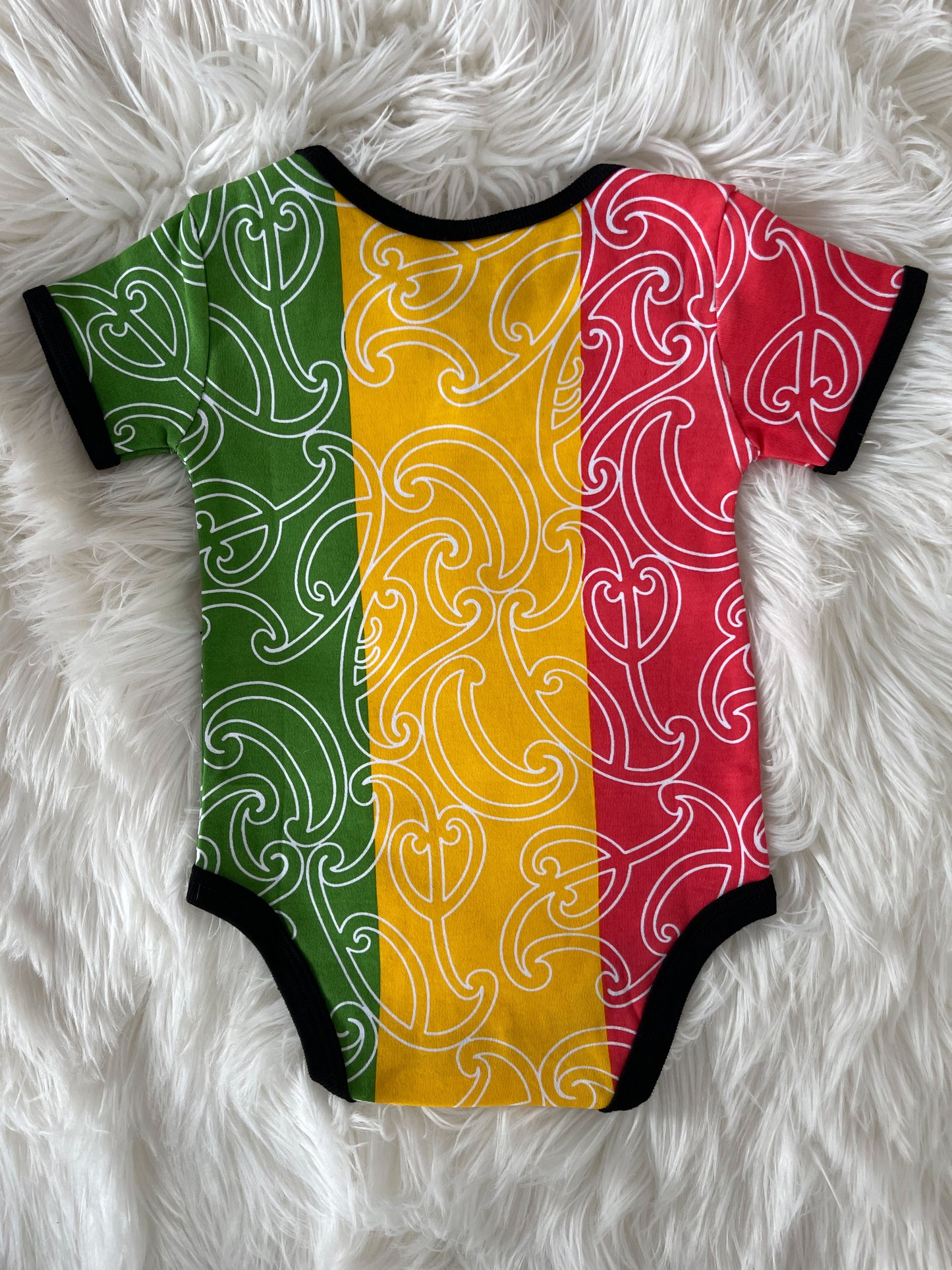 Zion/Rasta - Block Colour - T-Shirt Onesie