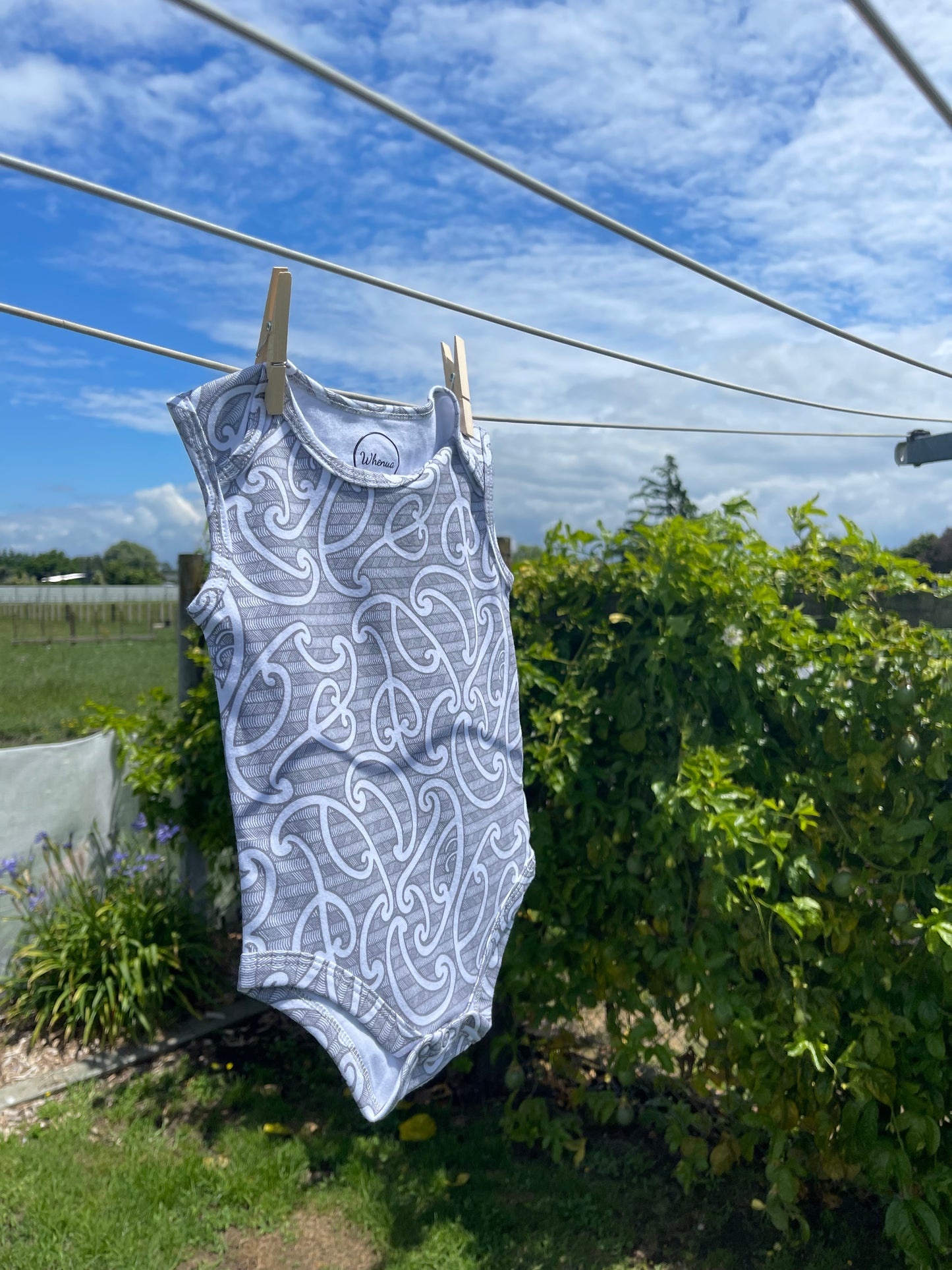 Raumati (Hina/Grey) Singlet Onesie