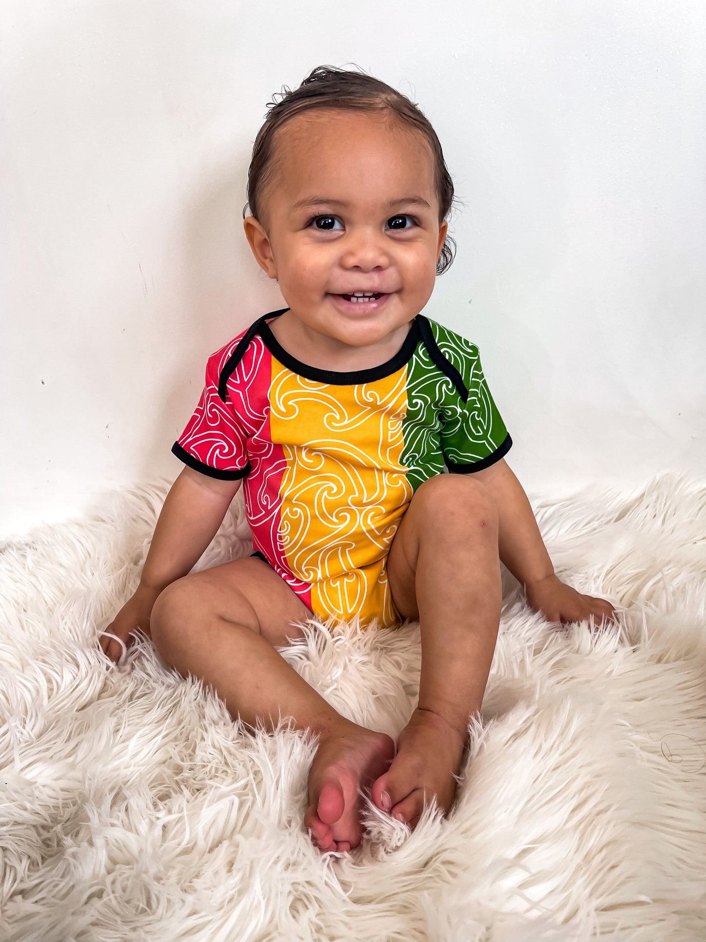 Zion/Rasta - Block Colour - T-Shirt Onesie