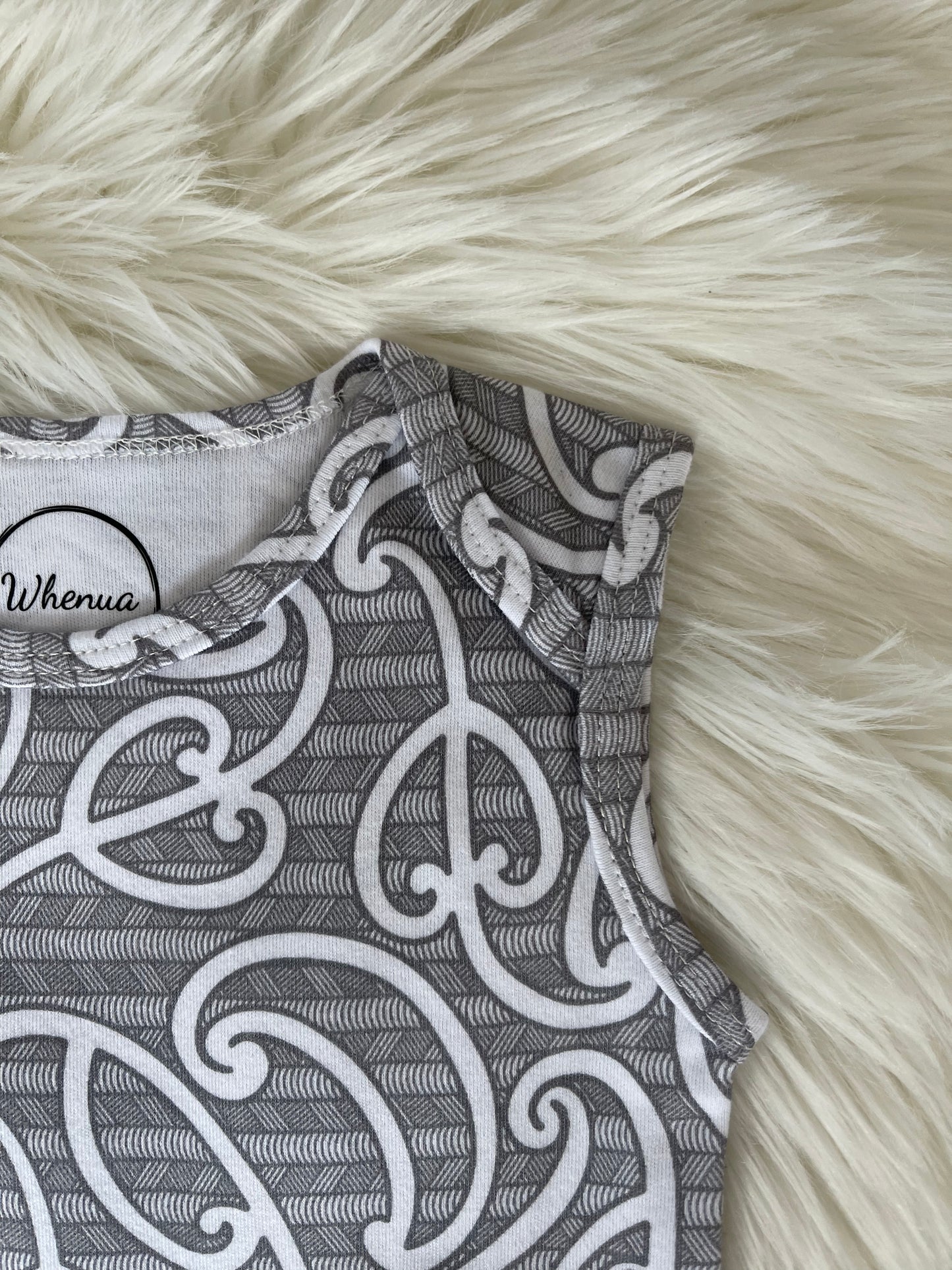 Raumati (Hina/Grey) Singlet Onesie