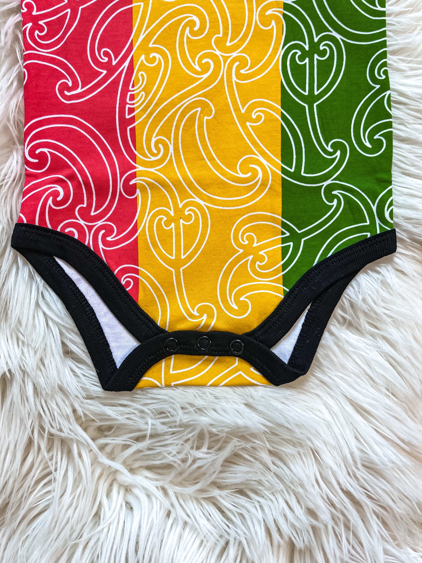 Zion/Rasta - Block Colour - Singlet Onesie
