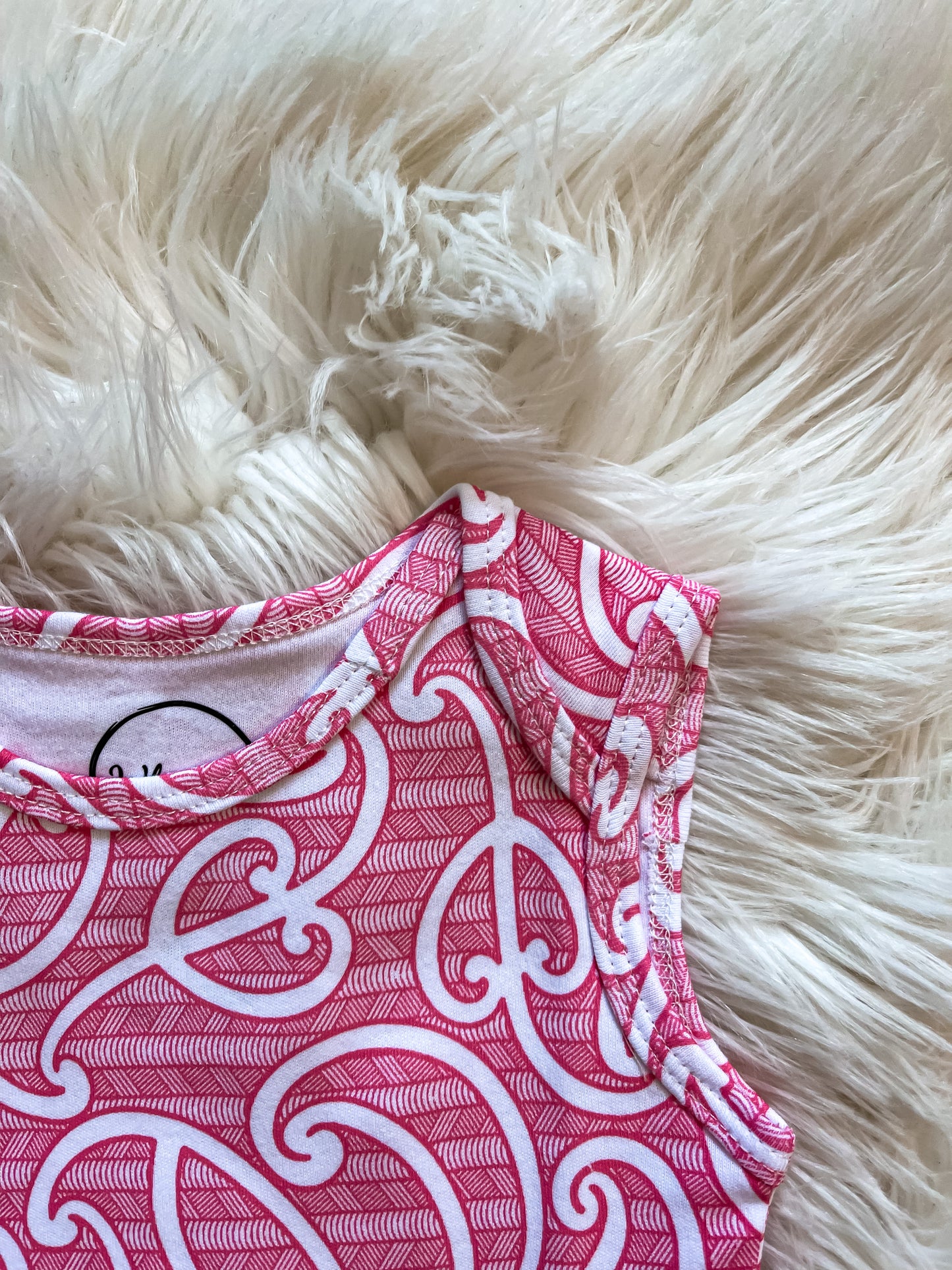 Raumati (Māwhero/Pink) Singlet Onesie