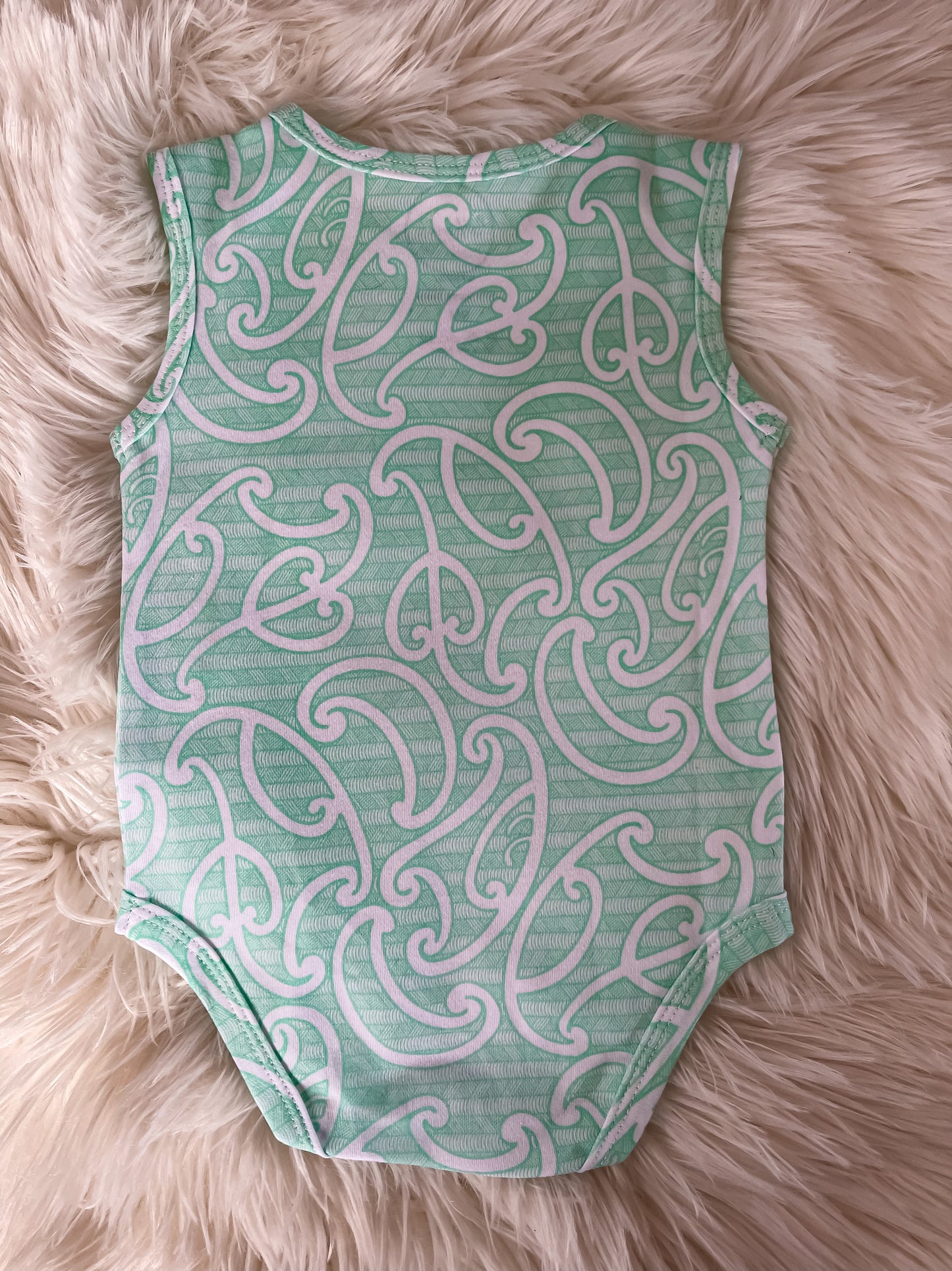 Raumati (Kārikiōrangi/Teal) Singlet Onesie