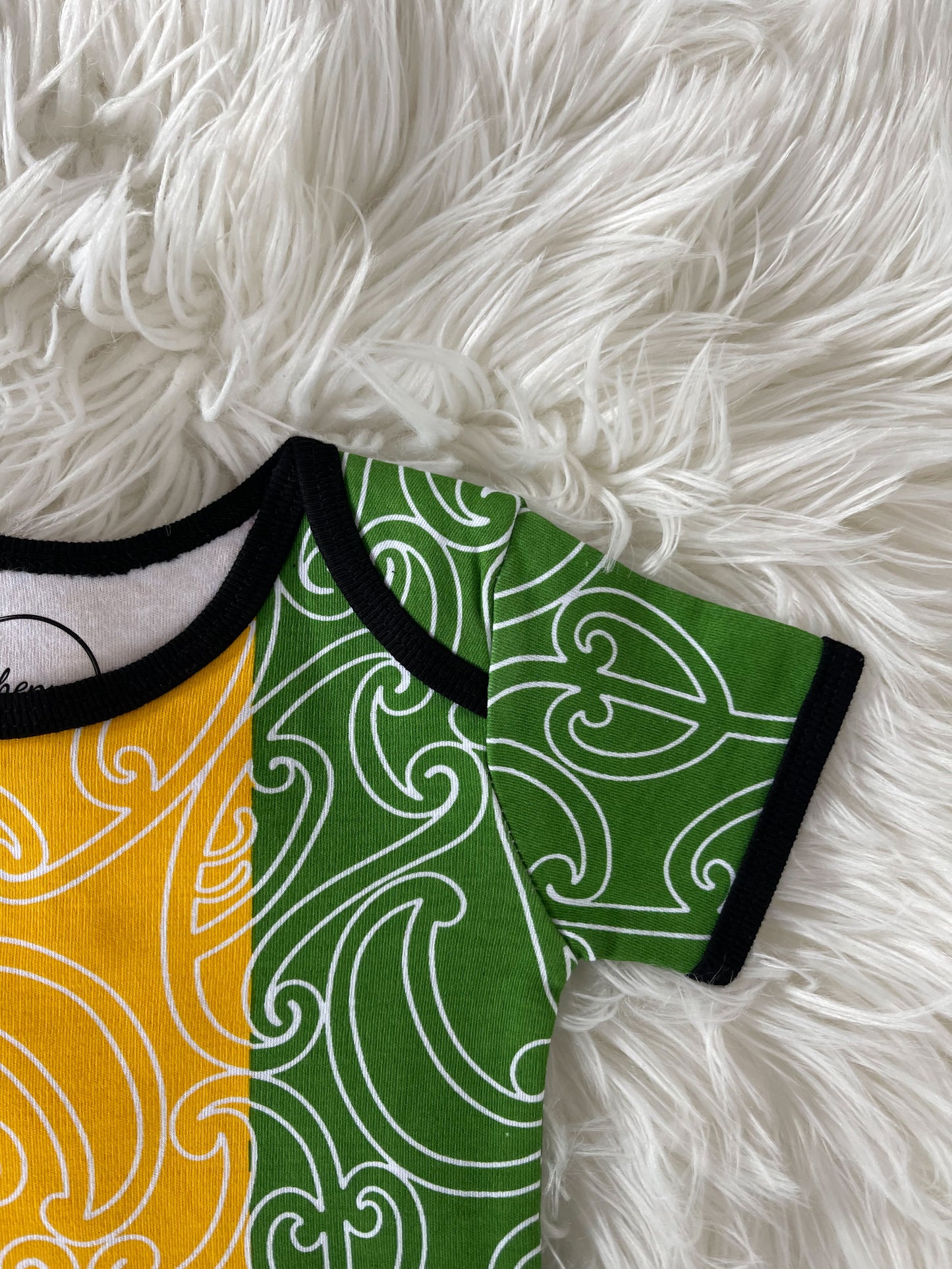 Zion/Rasta - Block Colour - T-Shirt Onesie
