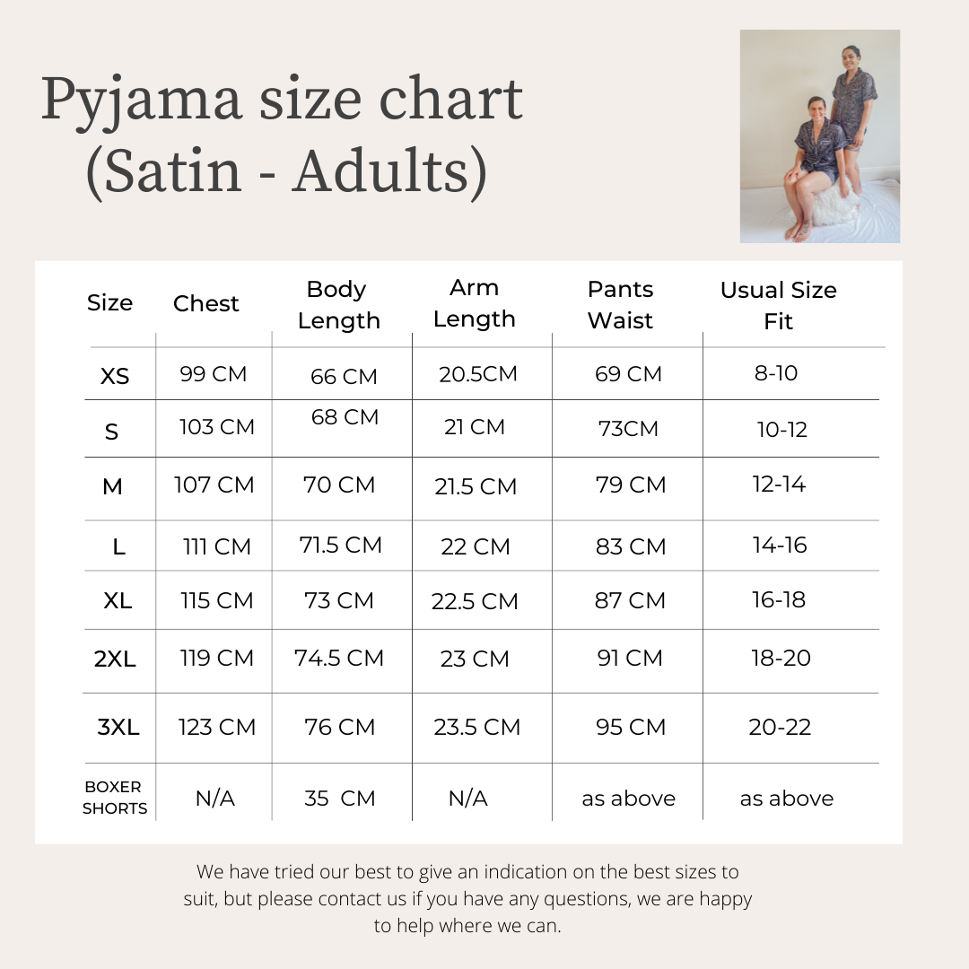 Whenua Short Sleeve Satin Pj Set - Adults (Pounamu - Emerald)