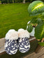 Slippers - (White - Maori Design)