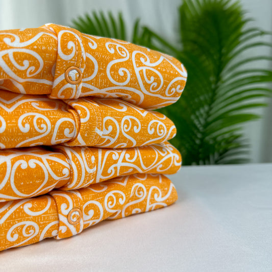 Iti (Arani/Orange) Long Sleeve Onesie