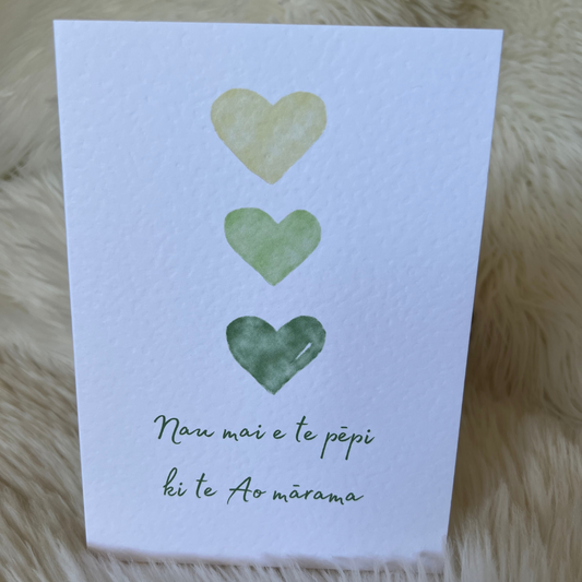 Card - Nau mai e te pepi ki te Ao Marama