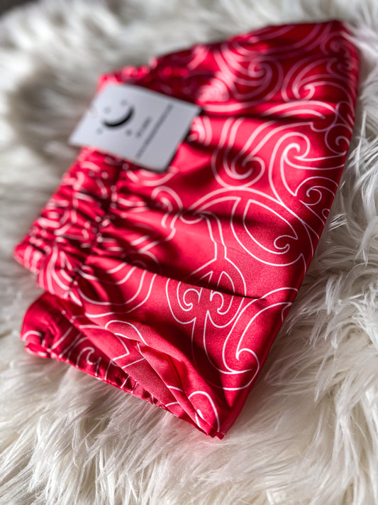 Whenua Satin Boxer Shorts (Whero/Red)