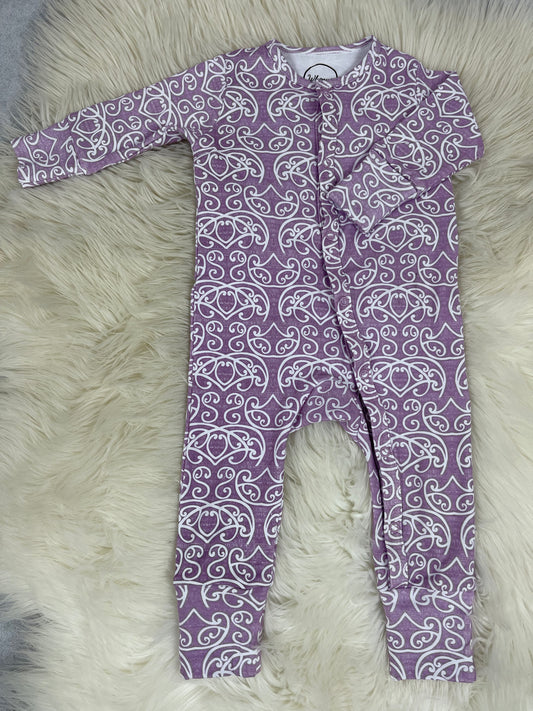 Iti (Waiporoporo/Purple) Long Sleeve Onesie